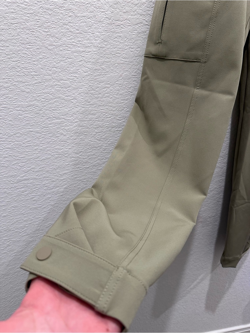 Athleta Olive Cargo Jogger Pants with Zip Pockets - Picture 3 of 7